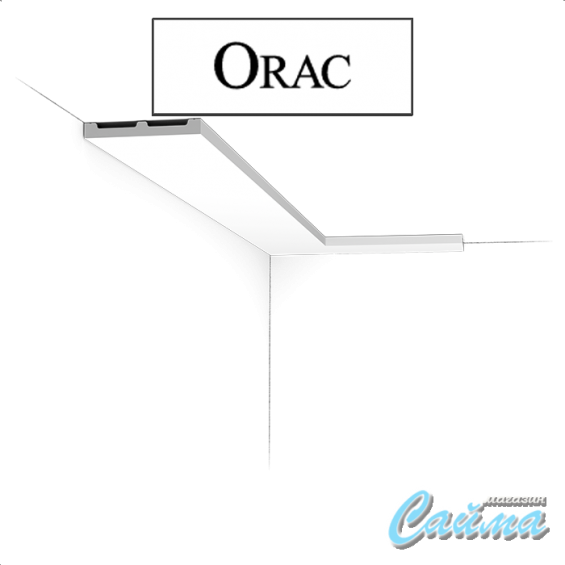 Гибкий потолочный плинтус Orac SX163F SQUARE