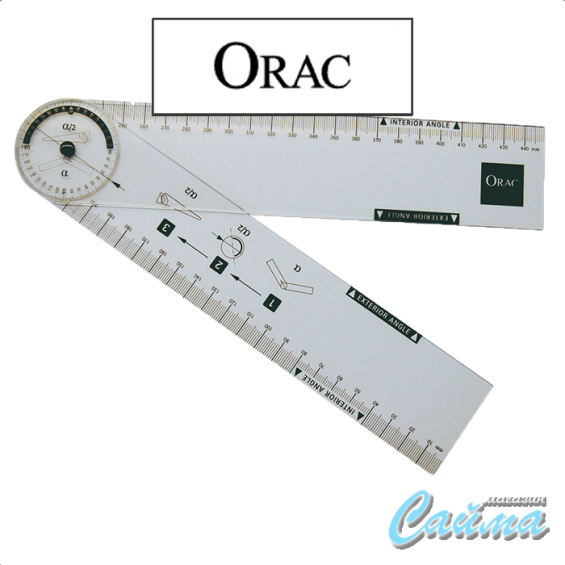 Линейка-транспортир Orac FB15