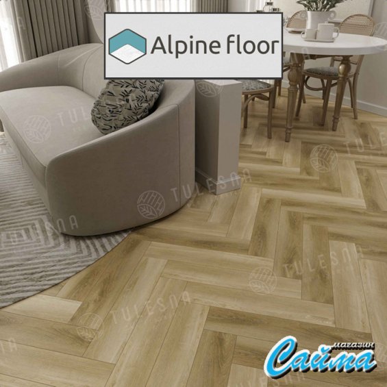 Замковая Каменно-Полимерная SPC Плитка Alpinfloor Art Parquet GRAZIOSO 1005-6
