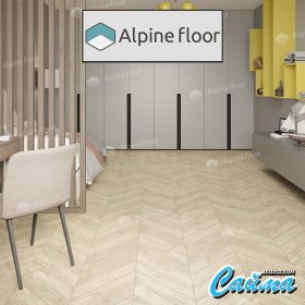 Клеевая (Виниловая) LVT-PVH Плитка Alpinfloor Chevron Alpine LVT  Сонома Chevron