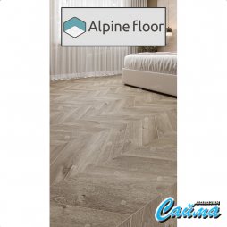 Клеевая (Виниловая) LVT-PVH Плитка Alpinfloor Chevron Alpine LVT  Дуб Натуральный Отбеленный Chevron-foto3
