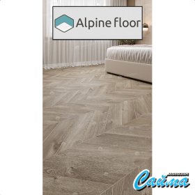 Клеевая (Виниловая) LVT-PVH Плитка Alpinfloor Chevron Alpine LVT  Дуб Натуральный Отбеленный Chevron-foto3