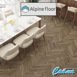 Клеевая (Виниловая) LVT-PVH Плитка Alpinfloor Chevron Alpine LVT  Дуб Насыщенный Chevron-foto4