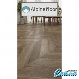Клеевая (Виниловая) LVT-PVH Плитка Alpinfloor Chevron Alpine LVT  Дуб Насыщенный Chevron-foto3