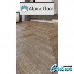 Клеевая (Виниловая) LVT-PVH Плитка Alpinfloor Chevron Alpine LVT  Макадамия Chevron-foto3