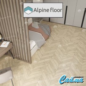 Клеевая (Виниловая) LVT-PVH Плитка Alpinfloor Chevron Alpine LVT  Сонома Chevron-foto4