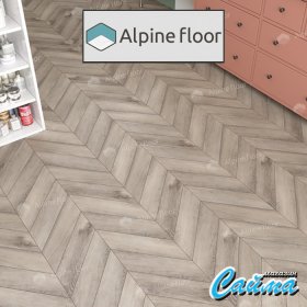 Клеевая (Виниловая) LVT-PVH Плитка Alpinfloor Chevron ECO 20-8 Alpine LVT  Дуб Исида Chevron-foto3