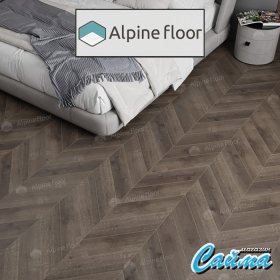Клеевая (Виниловая) LVT-PVH Плитка Alpinfloor Chevron Alpine LVT  Дуб Антарес Chevron-foto4