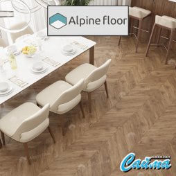 Клеевая (Виниловая) LVT-PVH Плитка Alpinfloor Chevron Alpine LVT  Гевуина Chevron-foto4