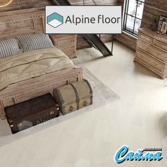 Замковая Каменно-Полимерная SPC Плитка Alpinfloor Classic Light Дуб Арктик ECO-134-77-MC