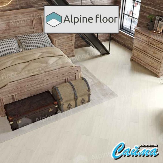 Замковая Каменно-Полимерная SPC Плитка Alpinfloor Classic Light Дуб Арктик ECO-134-77-MC