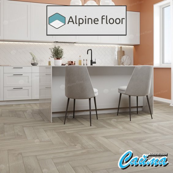 Замковая Каменно-Полимерная SPC Плитка Alpinfloor Parquet Light ДУБ ФАНТАЗИЯ ЕСО-13-1-MC