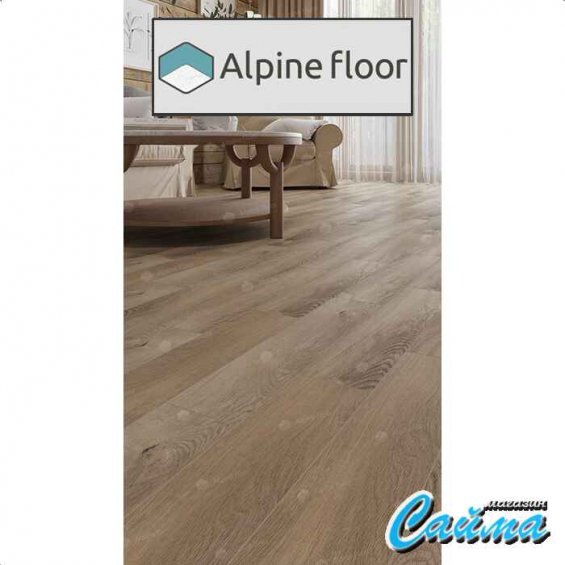 Замковая Каменно-Полимерная SPC Плитка Alpinfloor Parquet Premium Дуб Природный Изысканный ECO-19-17-MC