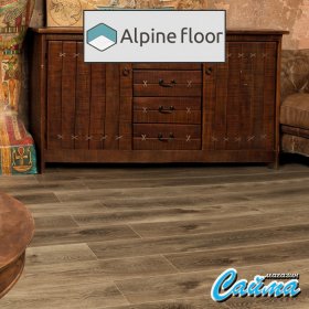 Замковая Каменно-Полимерная SPC Плитка Alpinfloor Premium XL Дуб коричневый-ABA ECO-7-9-MC