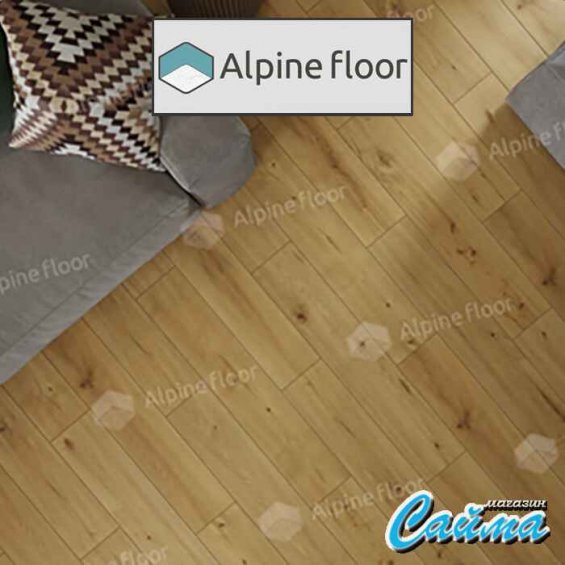 Замковая Каменно-Полимерная SPC Плитка Alpinfloor ProNature Caldas 62543
