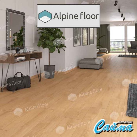Замковая Каменно-Полимерная SPC Плитка Alpinfloor ProNature Oak Poprad 64634