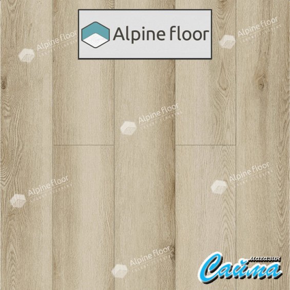 Замковая Каменно-Полимерная SPC Плитка Alpinfloor Real Wood Дуб Самерсет ЕСО-2-11-MC