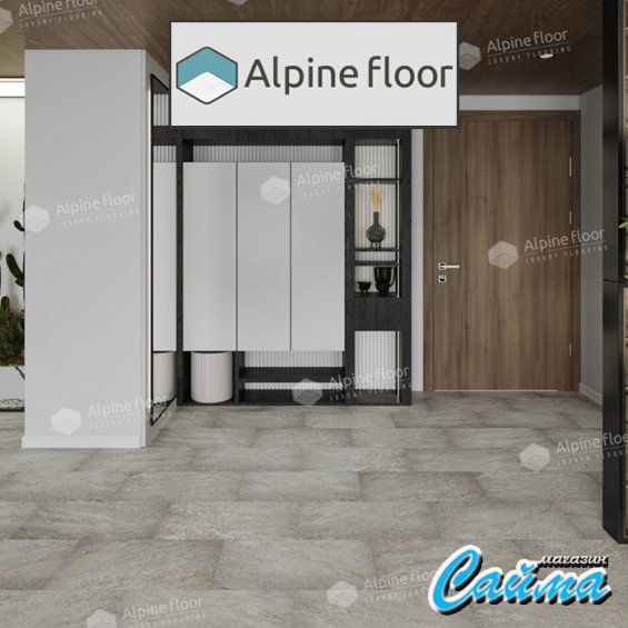 Замковая Каменно-Полимерная SPC Плитка Alpinfloor Stone Mineral Core Шеффилд (без подложки) ECO-4-13-MC
