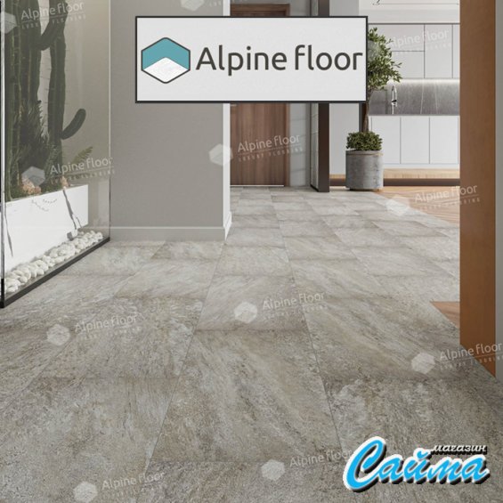 Замковая Каменно-Полимерная SPC Плитка Alpinfloor Stone Mineral Core Шеффилд (без подложки) ECO-4-13-MC