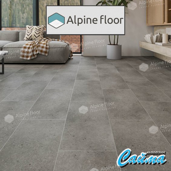 Замковая Каменно-Полимерная SPC Плитка Alpinfloor Stone Mineral Core Майдес (без подложки) ЕСО-4-23-MC