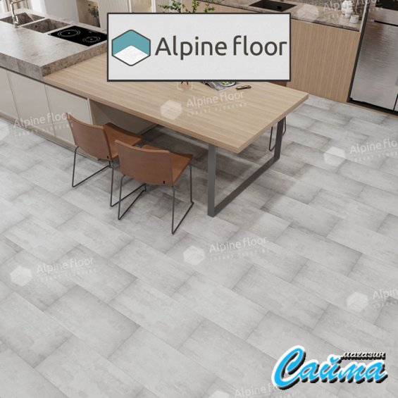 Замковая Каменно-Полимерная SPC Плитка Alpinfloor Stone Mineral Core Самерсет (без подложки) ЕСО-4-2-MC
