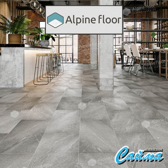 Замковая Каменно-Полимерная SPC Плитка Alpinfloor Stone Mineral Core Авенгтон (без подложки) ЕСО-4-4-MC