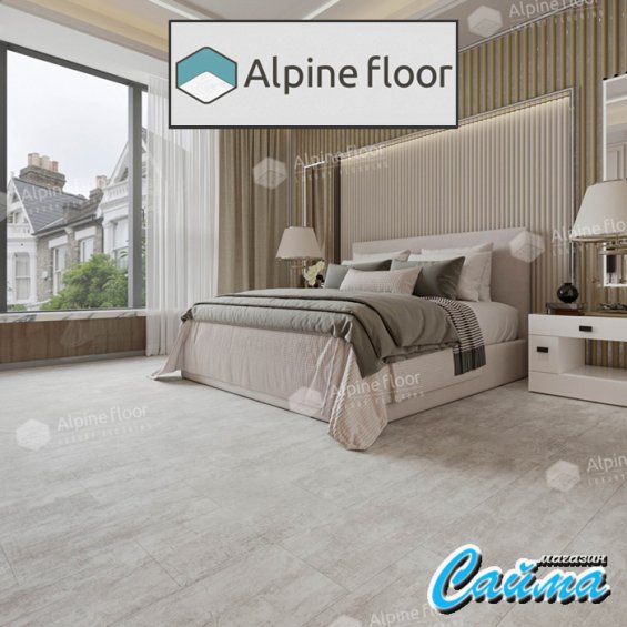 Замковая Каменно-Полимерная SPC Плитка Alpinfloor Stone Mineral Core Ратленд (без подложки) ECO-4-6-MC