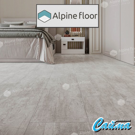 Замковая Каменно-Полимерная SPC Плитка Alpinfloor Stone Mineral Core Ратленд (без подложки) ECO-4-6-MC
