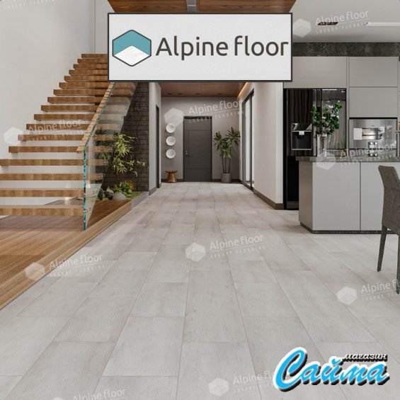Замковая Каменно-Полимерная SPC Плитка Alpinfloor Stone Mineral Core Дорсет (без подложки) ECO-4-7-MC