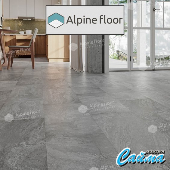 Замковая Каменно-Полимерная SPC Плитка Alpinfloor Stone Mineral Core Хэмпшир (без подложки) ECO-4-9-MC