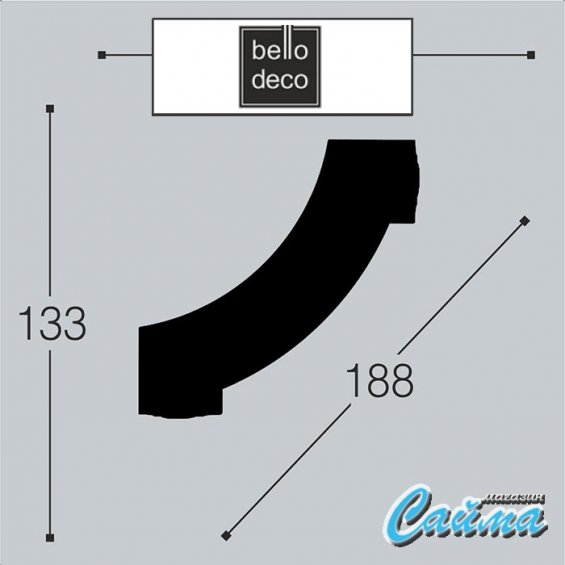 Угол PU М12У1 Bello Deco