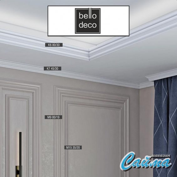 Карниз К6 80-30 Bello Deco