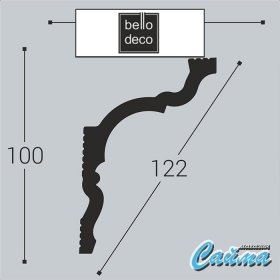 Карниз К10 100-70 Bello Deco-foto2