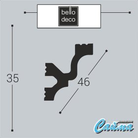 Карниз К11 35-30 Bello Deco-foto2