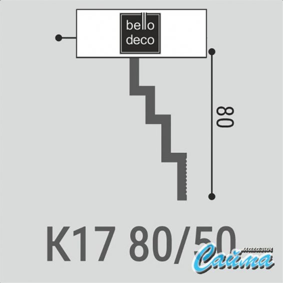 Карниз Bello Deco К17 80-50