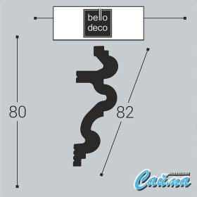 Карниз К6 80-30 Bello Deco-foto2