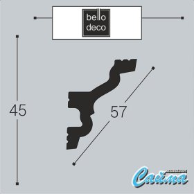 Карниз К7 45-35 Bello Deco-foto2