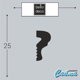 Молдинг Bello Deco М11 25-12-foto2