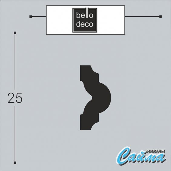 Молдинг Bello Deco М14 25-12