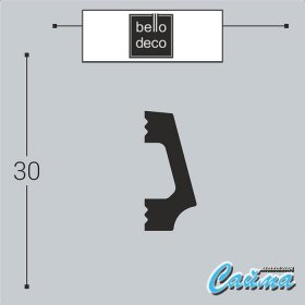 Молдинг Bello Deco М16 30-13-foto2