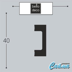 Молдинг Bello Deco М18 40-15-foto2