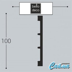 Плинтус напольный М20 100-10 Bello Deco-foto3