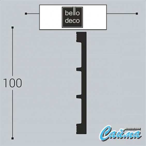 Молдинг Bello Deco М20 100-10