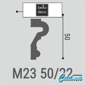 Молдинг Bello Deco М23 50-22-foto2