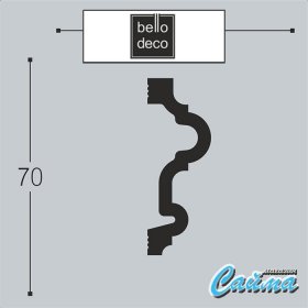 Молдинг Bello Deco М24 70-25-foto5