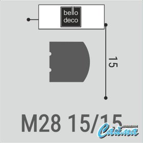 Молдинг Bello Deco М28 15-15-foto2
