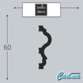 Молдинг Bello Deco М6 60-18-foto2