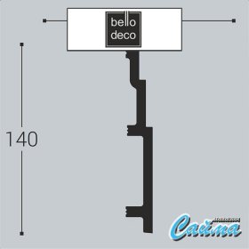 Плинтус напольный П13 140-20 Bello Deco-foto2