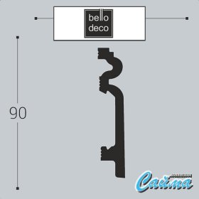 Плинтус напольный П14 90-19 Bello Deco-foto2
