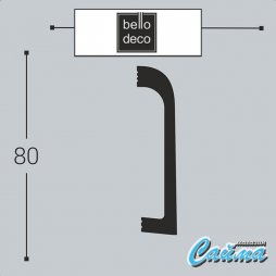 Плинтус напольный П16 80-19 Bello Deco-foto2